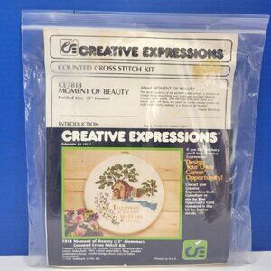 Vintage Creative Expressions Moment of Beauty Cross Stitch Kit